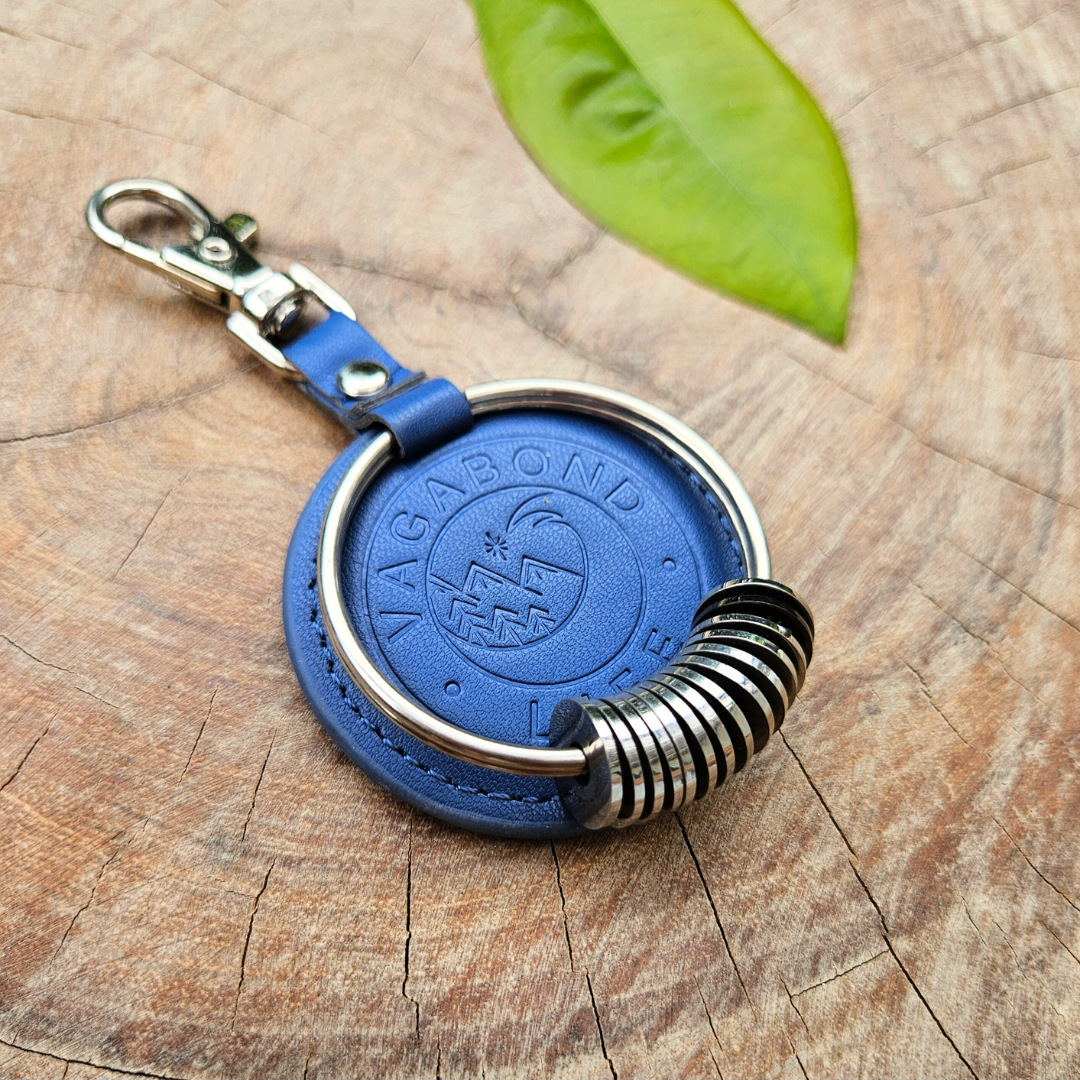 Ocean Blue Vegan Travel Keychain, Collect Your Travels, Gift For