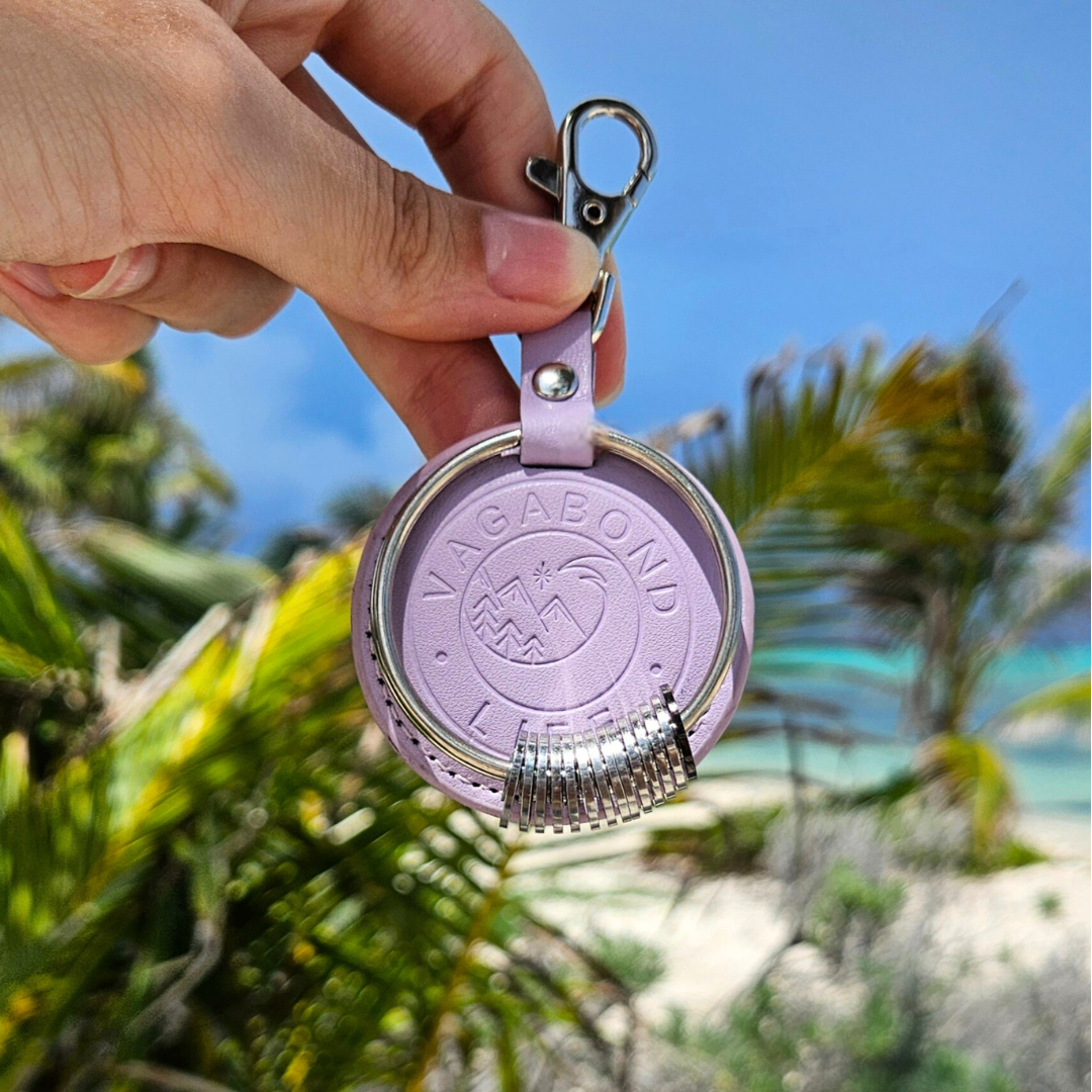 Ocean Blue Vegan Travel Keychain, Collect Your Travels, Gift For