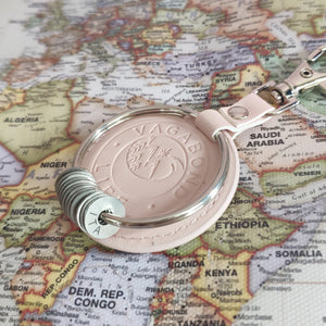 Pink Travel Keychain - Travel Collector for travelers - Travel Gift Ideas by Vagabond Life