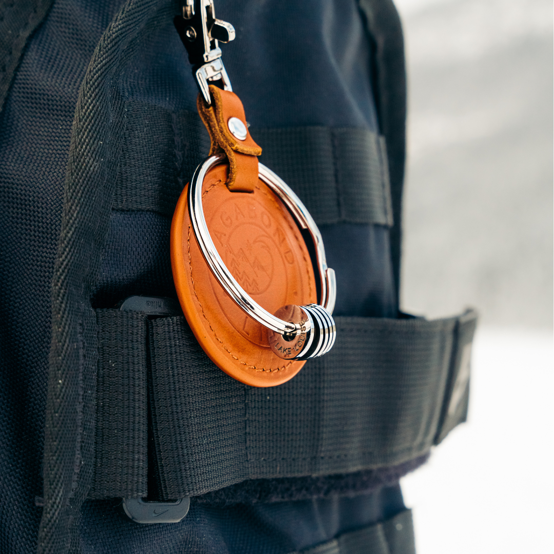 Brown Leather Travel Keychain, Collect Your Travels, Gift For Traveler ...