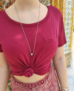 Twisted Silver Necklace