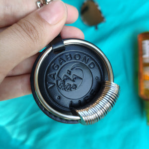 Black Leather Keychain