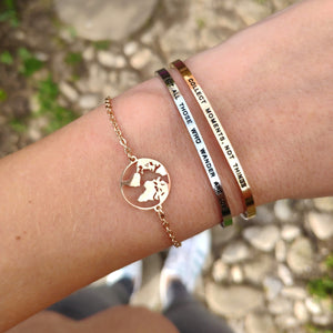 World Map Bracelet