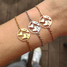 Load image into Gallery viewer, World Map Bracelet