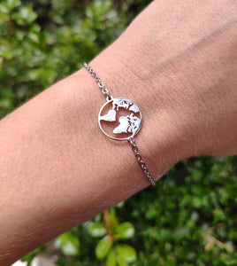 World Map Bracelet