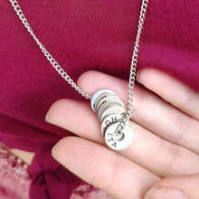 Load image into Gallery viewer, Engraved Country Ring Necklace - Collect Your Travels - Vagabond Life