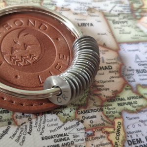 Engraved Country Ring Keychain - Collect Your Travels - Vagabond Life