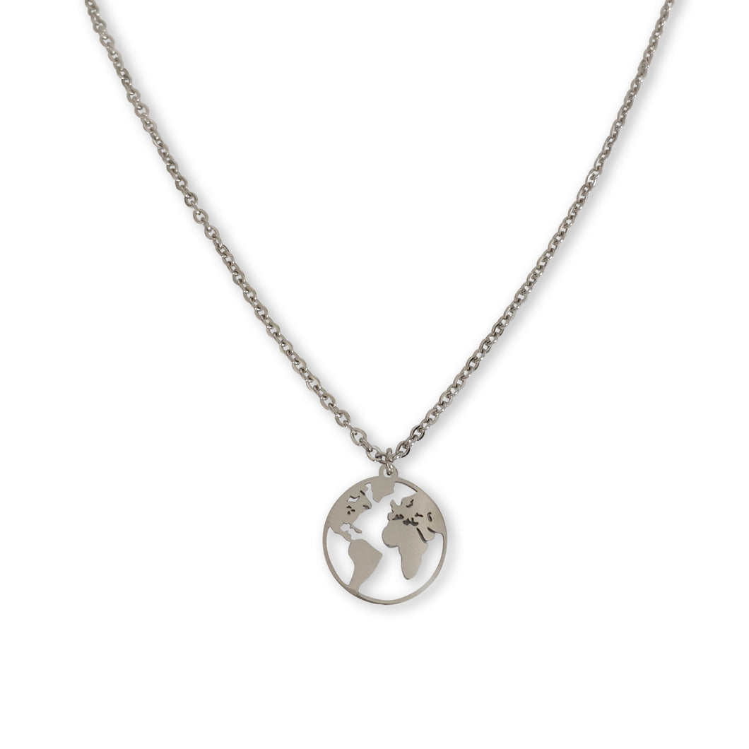 World Map Necklace