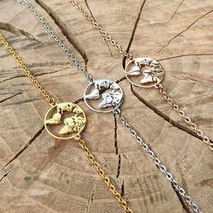 World Map Bracelet