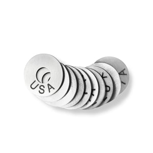 3 Letter Country Rings