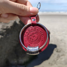 Load image into Gallery viewer, Dark Red Vegan Key Chain