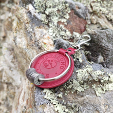 Load image into Gallery viewer, Dark Red Vegan Key Chain