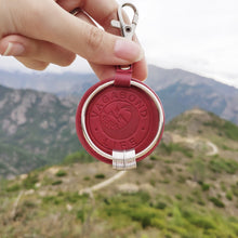 Load image into Gallery viewer, Dark Red Vegan Key Chain