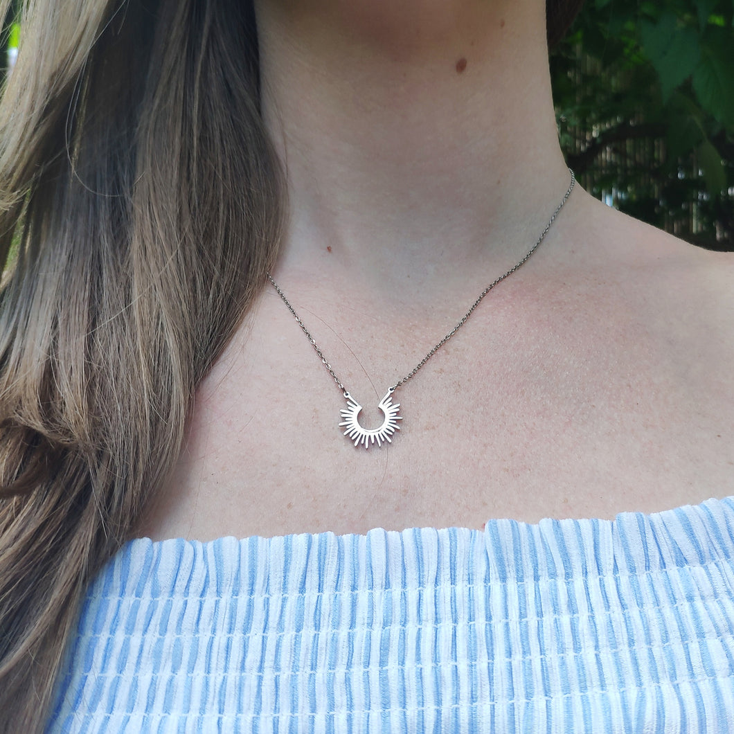 Sun Charm Necklace