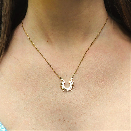 Sun Charm Necklace