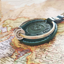 Load image into Gallery viewer, Forest Green Vegan Keychain