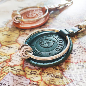 Forest Green Vegan Keychain