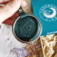 Load image into Gallery viewer, Forest Green Vegan Key Chain