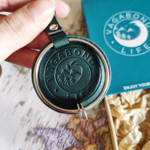 Forest Green Vegan Key Chain