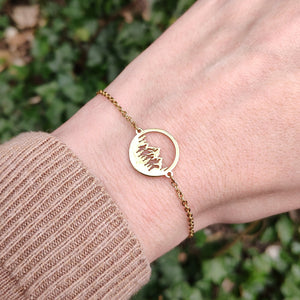 Gold mountain bracelet deals