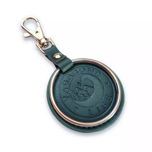 Forest Green Vegan Key Chain